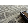 Aldridge Hand-Knotted Wool/Bamboo Silk Charcoal/Ivory 10'x14' Area Rug