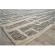 Aldridge Hand-Knotted Wool/Bamboo Silk Charcoal/Ivory 14'x18' Area Rug