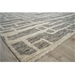 Aldridge Hand-Knotted Wool/Bamboo Silk Charcoal/Ivory 8'x10' Area Rug