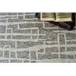 Aldridge Hand-Knotted Wool/Bamboo Silk Charcoal/Ivory 8'x10' Area Rug