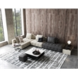 Aldridge Hand-Knotted Wool/Bamboo Silk Charcoal/Ivory 8'x10' Area Rug