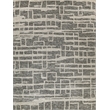 Aldridge Hand-Knotted Wool/Bamboo Silk Charcoal/Ivory 8'x10' Area Rug