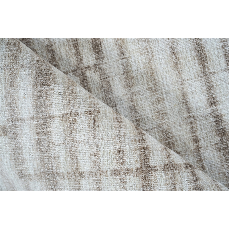 Allure Handloomed Wool/Bamboo Silk Beige/Brown 12'x15' Area Rug