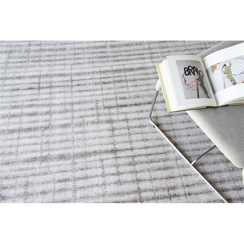 Allure Handloomed Wool/Bamboo Silk Beige/Brown 14'x18' Area Rug