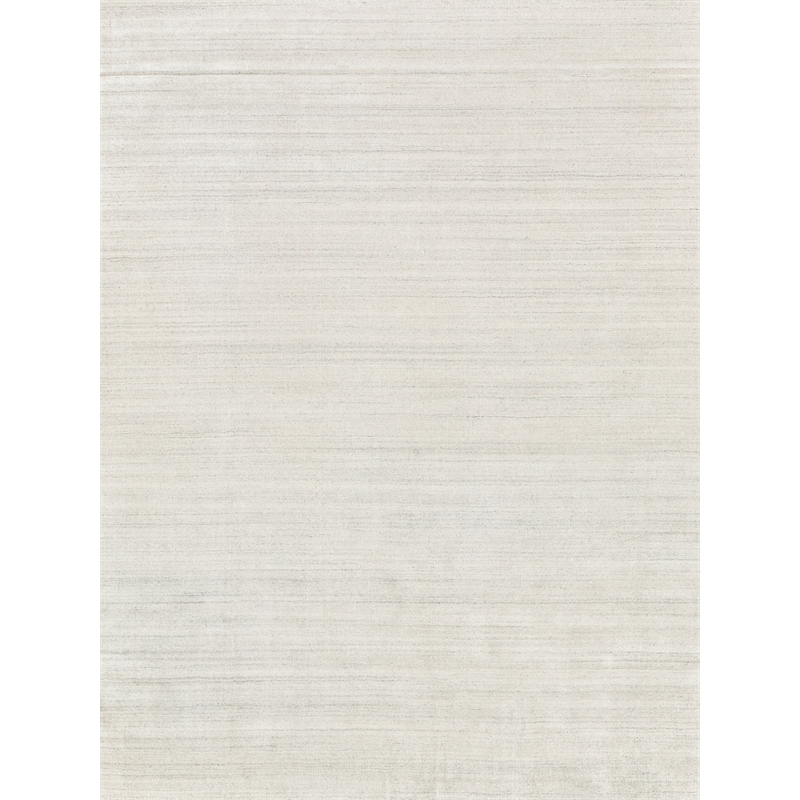 Ambrose Hand-Tufted Wool/Bamboo Silk Ivory/Gray 9'x12' Area Rug