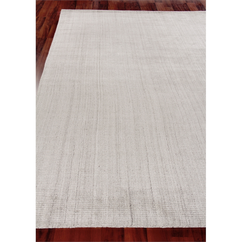 Ambrose Hand-Tufted Wool/Bamboo Silk Gray 9'x12' Area Rug