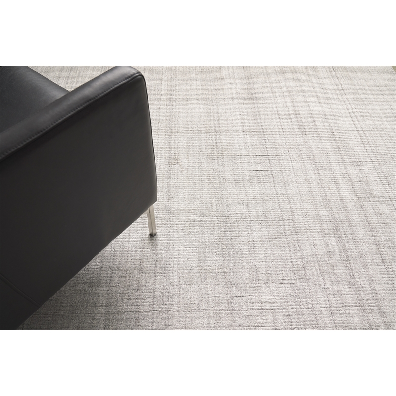 Ambrose Hand-Tufted Wool/Bamboo Silk Gray 9'x12' Area Rug