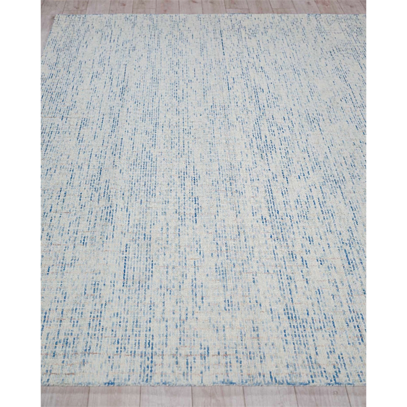 Andora Hand-Tufted New Zealand Wool Blue/Ivory 14'x18' Area Rug