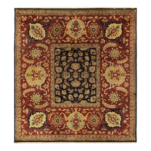 Antique Weave Hand-Knotted New Zealand Wool Navy 14'x16'6&quot Area Rug