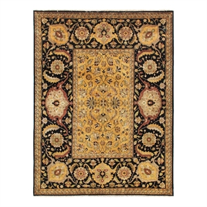 Antique Weave Hand-Knotted New Zealand Wool Gold/Rust 14'x18' Area Rug
