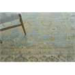 Antique Weave Oushak Hand-Knotted Wool Light Blue/Ivory 8'x10' Area Rug