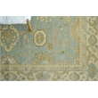 Antique Weave Oushak Hand-Knotted Wool Light Blue/Ivory 8'x10' Area Rug