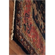 Antique Weave Sarouk Hand-Knotted New Zealand Wool Navy 8'x8' Round Area Rug