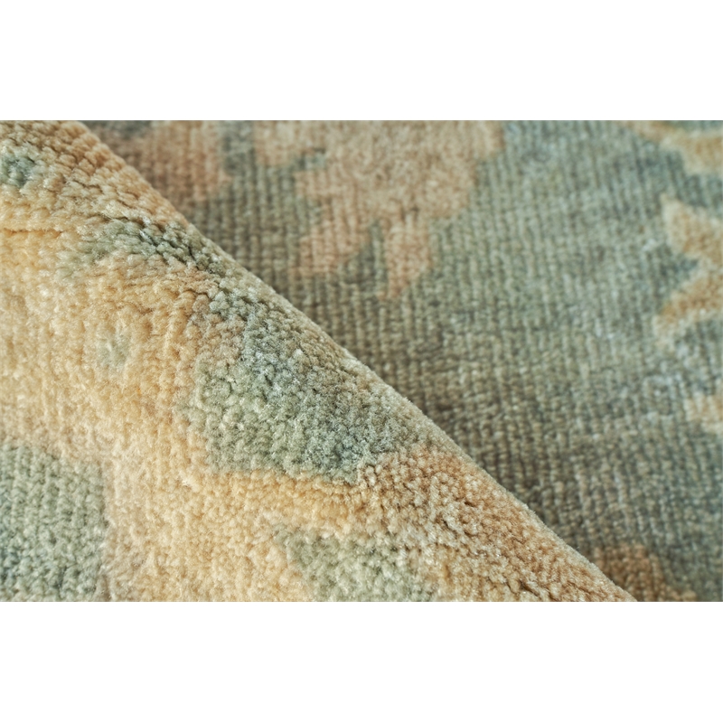 Antique Weave Oushak Hand-Knotted Wool Gray/Light Brown 12'x15' Area Rug