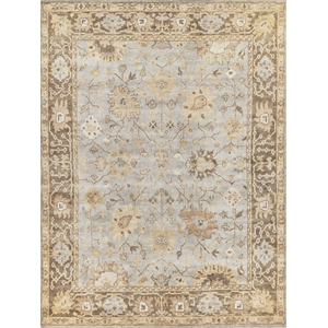 Antique Weave Oushak Hand-Knotted New Zealand Wool Brown/Gray 15'x20' Area Rug