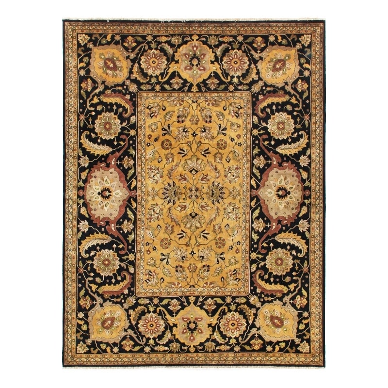 Antique Weave Hand-Knotted New Zealand Wool Gold/Rust 15'x20' Area Rug