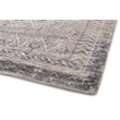 Antique Weave Bamboo Hand-Knotted Bamboo Silk Ivory/Silver 6'x9' Area Rug