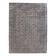 Antique Weave Bamboo Hand-Knotted Bamboo Silk Ivory/Silver 6'x9' Area Rug