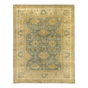 Antique Weave Oushak Hand-Knotted New Zealand Wool Cobalt/Ivory 14'x18' Area Rug