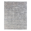 Antique Weave Bamboo Hand-Knotted Bamboo Silk Gray 6'x9' Area Rug