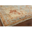 Antique Weave Oushak Hand-Knotted Wool Dark Blue/Beige 14'x18' Area Rug