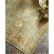 Antique Weave Oushak Hand-Knotted Wool Dark Blue/Beige 15'x20' Area Rug