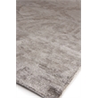 Antique'D Silk Hand-Knotted Bamboo Silk Silver 9'x12' Area Rug