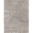 Antique'D Silk Hand-Knotted Bamboo Silk Silver 9'x12' Area Rug
