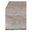 Antique'D Silk Hand-Knotted Bamboo Silk Ivory/Silver 6'x9' Area Rug