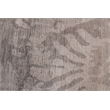 Antique'D Silk Hand-Knotted Bamboo Silk Ivory/Silver 8'x10' Area Rug