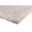 Antique'D Silk Hand-Knotted Bamboo Silk Ivory/Silver 10'x14' Area Rug