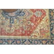 Antique Weave Serapi Hand-Knotted New Zealand Wool Red/Blue 4'x6' Area Rug