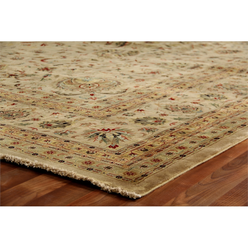Antique Weave Sultanabad Hand-Knotted Wool Beige 14'6