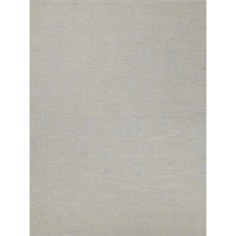 Aspen Hand-Tufted New Zealand Wool Silver/Ivory 6'x9' Area Rug