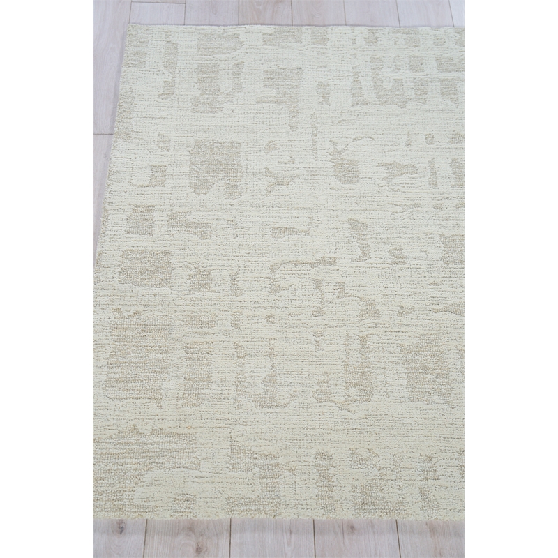 Aspen Hand-Tufted New Zealand Wool Natural Beige/Ivory 12'x15' Area Rug