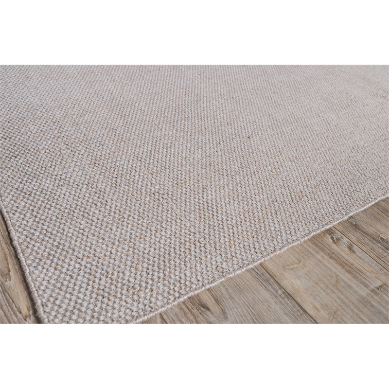 Bali Flatweave Pet Beige 6'x9' Area Rug