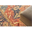 Antique Weave Serapi Hand-Knotted New Zealand Wool Red/Blue 12'x15' Area Rug