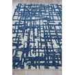 Aspen Hand-Tufted New Zealand Wool Navy/Natural Gray 6'x9' Area Rug