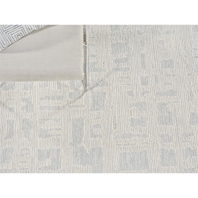 Aspen Hand-Tufted New Zealand Wool Blue/Ivory 14'x18' Area Rug
