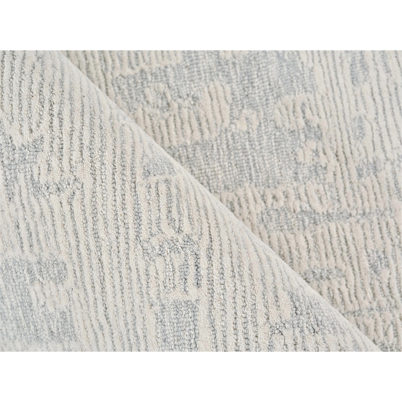 Aspen Hand-Tufted New Zealand Wool Blue/Ivory 6'x9' Area Rug