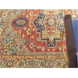 Antique Weave Serapi Hand-Knotted New Zealand Wool Red/Ivory 12'x15' Area Rug