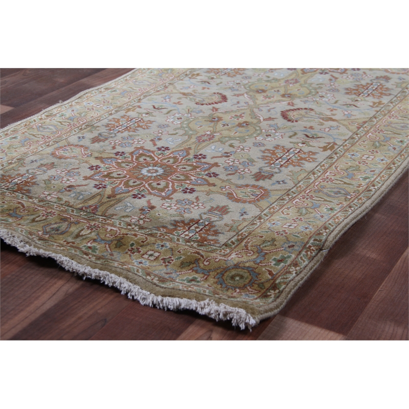 Antique Weave Sultanabad Hand-Knotted Wool Ivory/Gold 14'x18' Area Rug