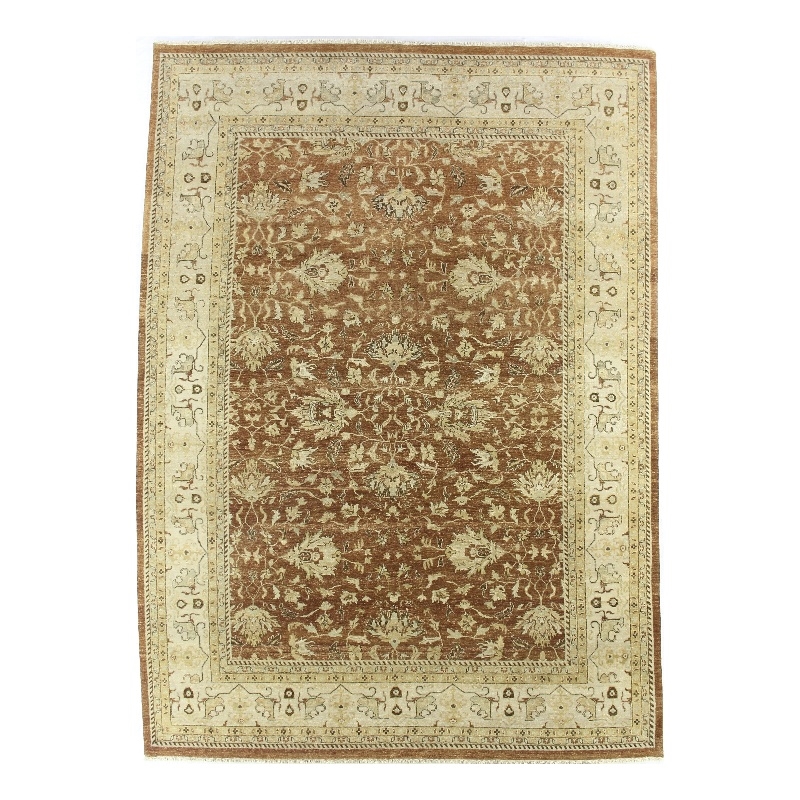 Antique Weave Ziegler Hand-Knotted New Zealand Wool Rust/Beige 14'x18' Area Rug