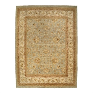 Antique Weave Ziegler Hand-Knotted Wool Blue/Beige 14'x18'6&quot Area Rug