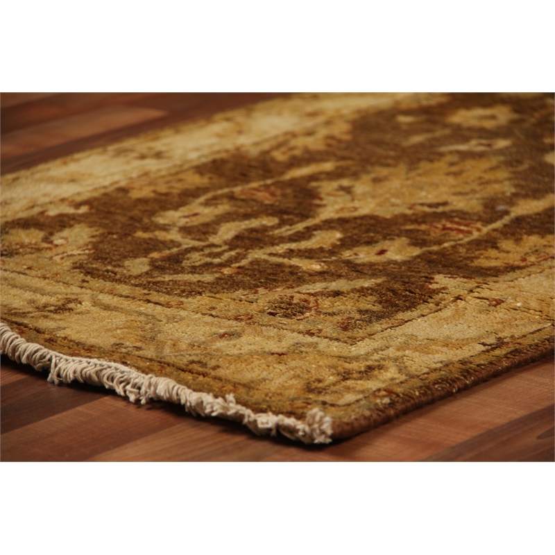 Antique Weave Ziegler Hand-Knotted Wool Brown/Beige 2'6