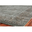 Antique'D Silk Hand-Knotted Bamboo Silk Aqua 8'x10' Area Rug