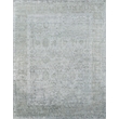 Antique'D Silk Hand-Knotted Bamboo Silk Aqua 8'x10' Area Rug