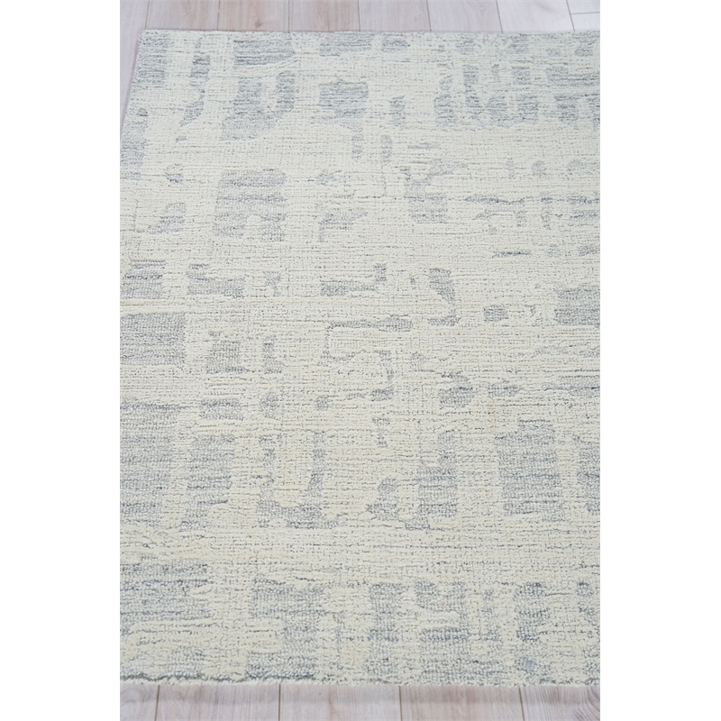 Aspen Hand-Tufted New Zealand Wool Natural Gray/Ivory 10'x14' Area Rug