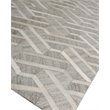 Berlin Hand-Tufted Leather/Viscose Silver/Ivory 9'6