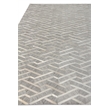 Berlin Hand-Tufted Leather/Viscose Silver/Ivory 9'6
